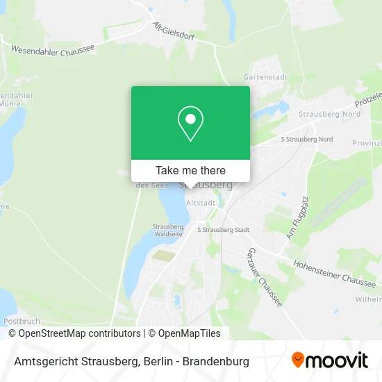 Карта Amtsgericht Strausberg