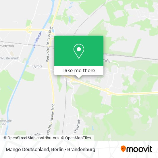 Карта Mango Deutschland
