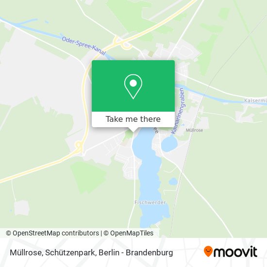 Карта Müllrose, Schützenpark
