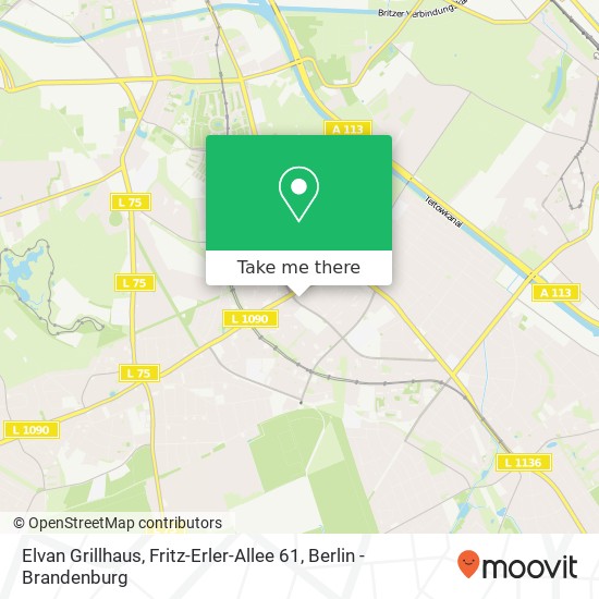 Карта Elvan Grillhaus, Fritz-Erler-Allee 61