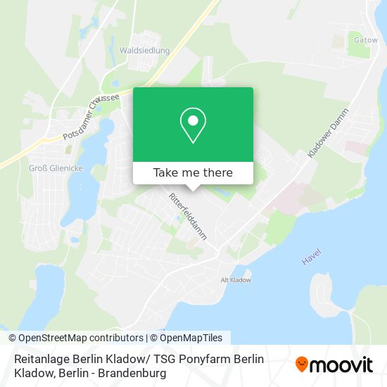 Reitanlage Berlin Kladow/ TSG Ponyfarm Berlin Kladow map