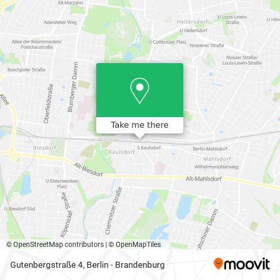 Gutenbergstraße 4 map
