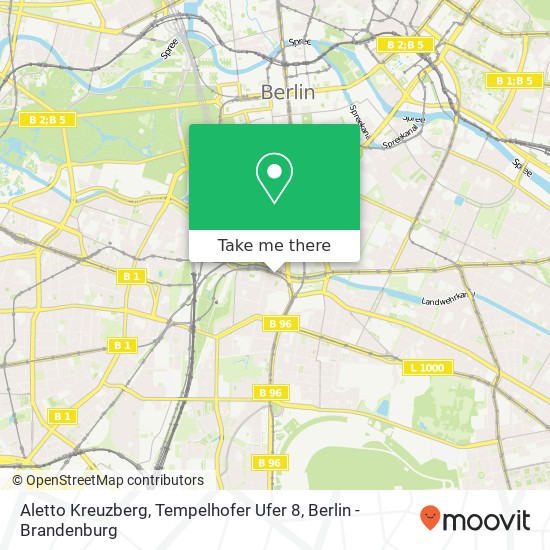 Aletto Kreuzberg, Tempelhofer Ufer 8 map