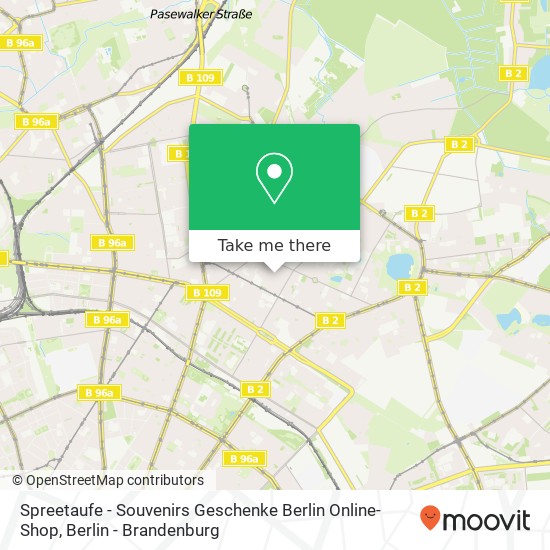 Spreetaufe - Souvenirs Geschenke Berlin Online-Shop, Charlottenburger Straße 39 map