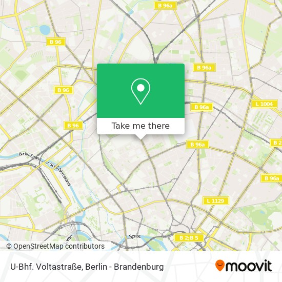 Карта U-Bhf. Voltastraße