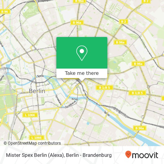 Mister Spex Berlin (Alexa), Grunerstraße 20 map