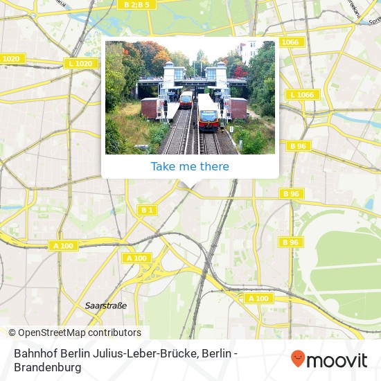 Карта Bahnhof Berlin Julius-Leber-Brücke