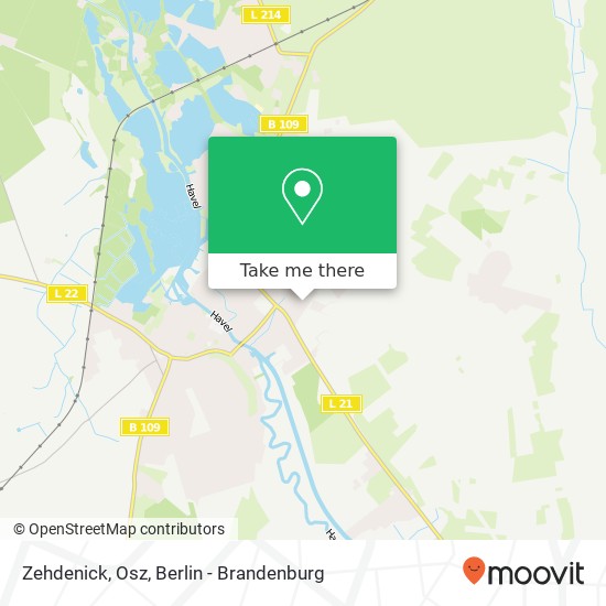 Карта Zehdenick, Osz