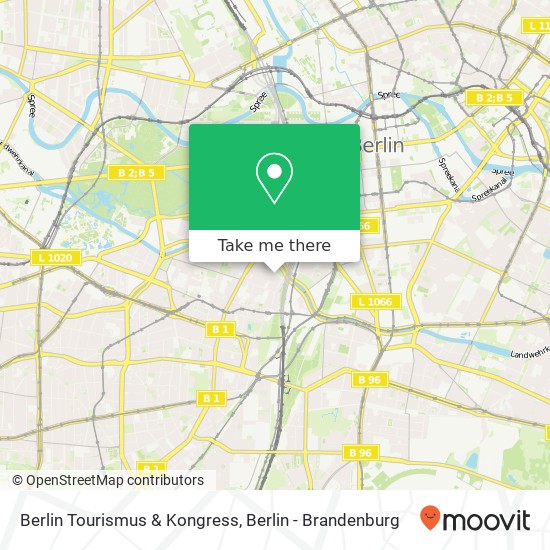 Карта Berlin Tourismus & Kongress, Am Karlsbad 11