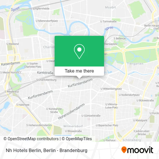 Nh Hotels Berlin map