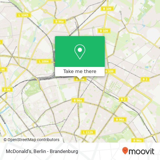 McDonald's, Schönhauser Allee 120 map