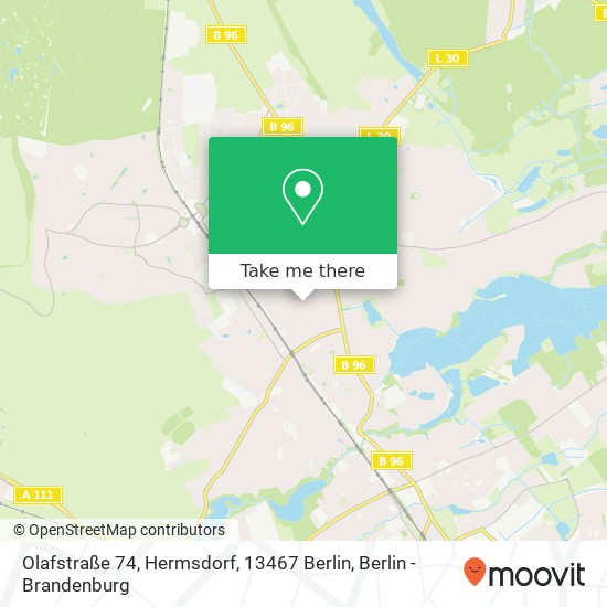 Olafstraße 74, Hermsdorf, 13467 Berlin map