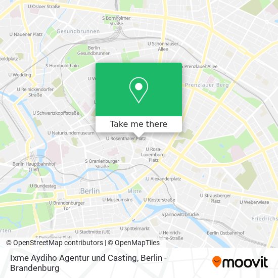 Ixme Aydiho Agentur und Casting map