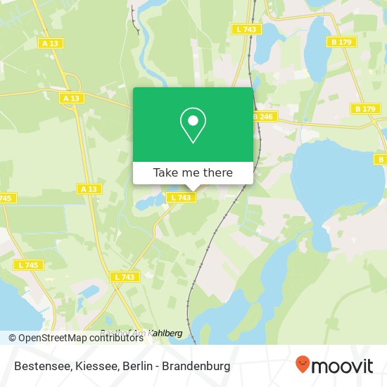 Карта Bestensee, Kiessee