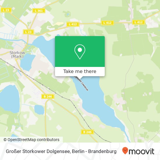Карта Großer Storkower Dolgensee