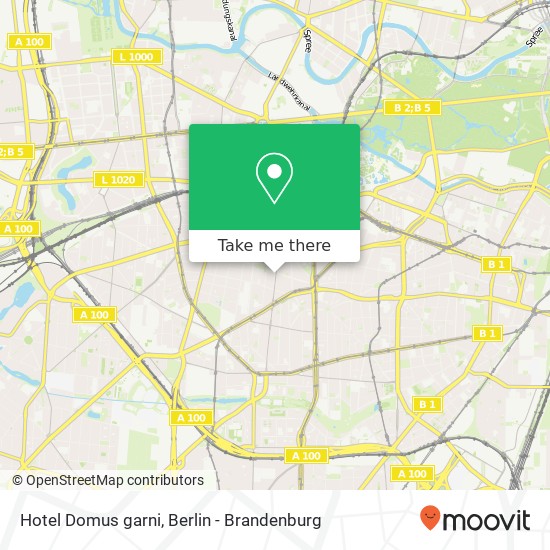 Карта Hotel Domus garni, Uhlandstraße 49