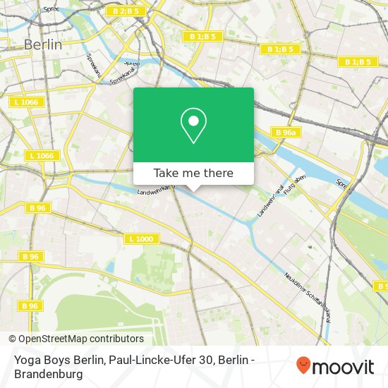 Yoga Boys Berlin, Paul-Lincke-Ufer 30 map