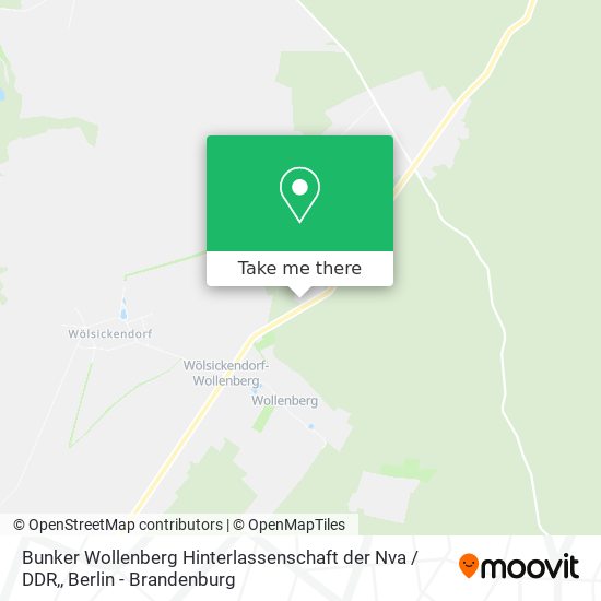 Bunker Wollenberg Hinterlassenschaft der Nva / DDR, map