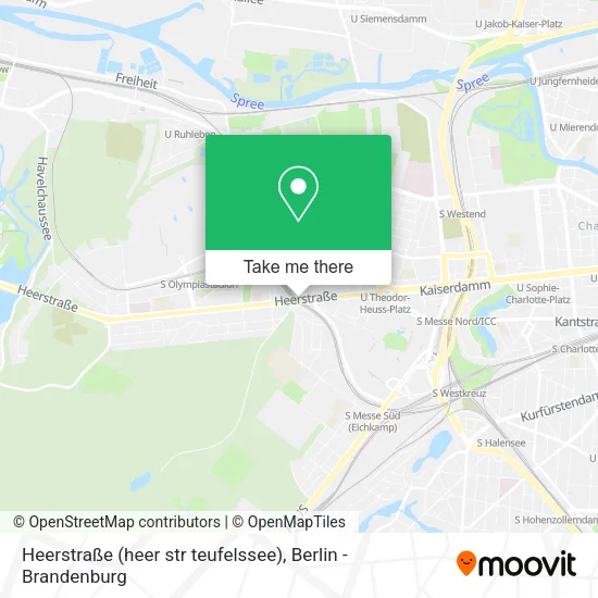 Карта Heerstraße (heer str teufelssee)