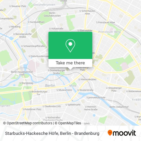 Карта Starbucks-Hackesche Höfe