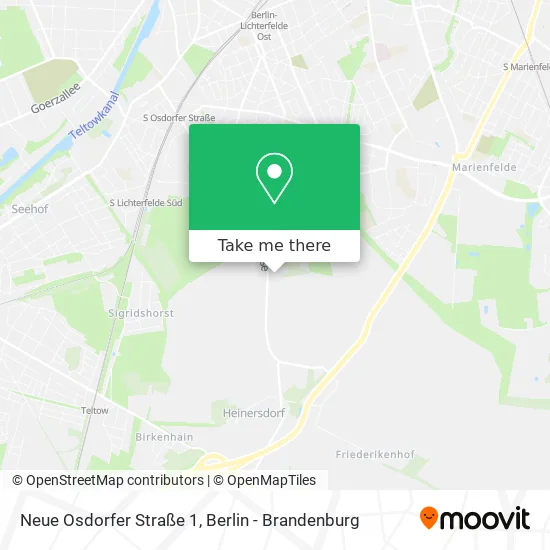 Карта Neue Osdorfer Straße 1