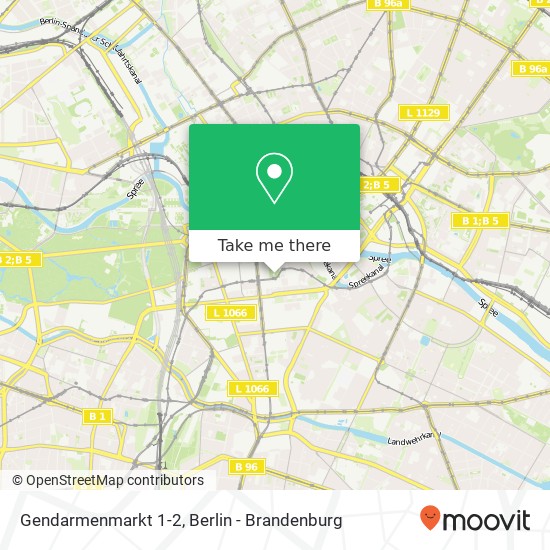 Gendarmenmarkt 1-2, Gendarmenmarkt 1-2, 10117 Berlin, Deutschland map