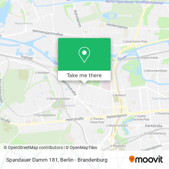 Spandauer Damm 181 map