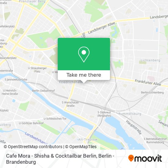 Cafe Mora - Shisha & Cocktailbar Berlin map