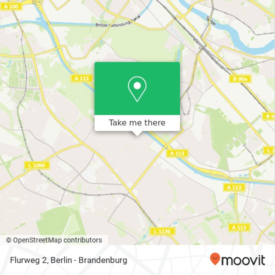 Flurweg 2, Rudow, 12357 Berlin map