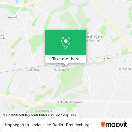 Карта Hoppegarten, Lindenallee