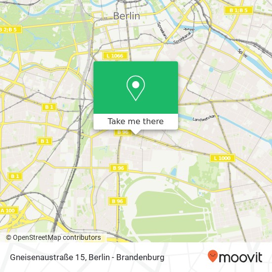 Gneisenaustraße 15, Kreuzberg, 10961 Berlin map