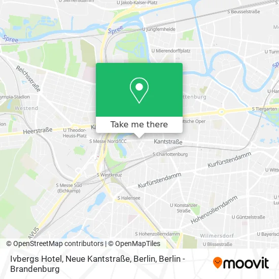 Карта Ivbergs Hotel, Neue Kantstraße, Berlin