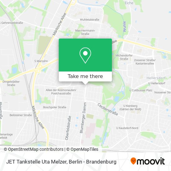 Карта JET Tankstelle Uta Melzer