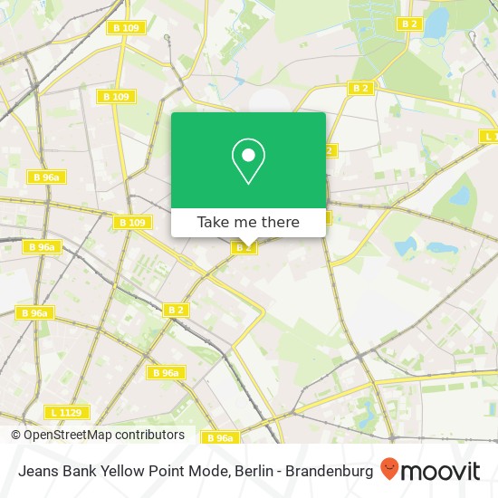 Jeans Bank Yellow Point Mode, Berliner Allee 48 map