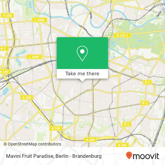Карта Mavini Fruit Paradise, Ludwigkirchstraße 10A
