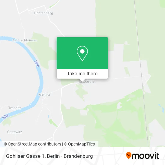 Карта Gohliser Gasse 1, Jacobsthal, 01619 Zeithain
