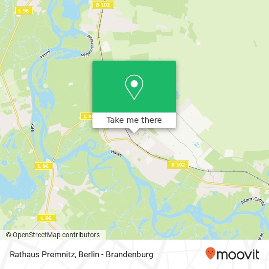 Rathaus Premnitz map