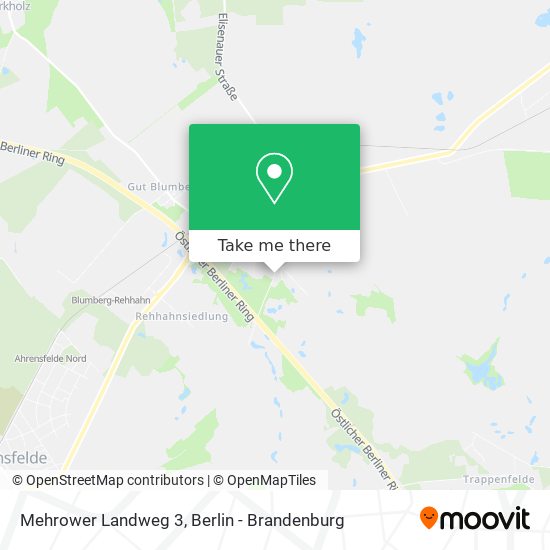 Mehrower Landweg 3 map