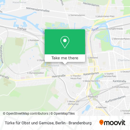 Türke für Obst und Gemüse map