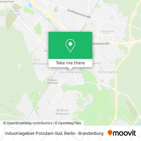 Industriegebiet Potsdam-Süd map