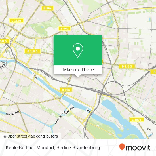 Карта Keule Berliner Mundart, Simon-Dach-Straße 22