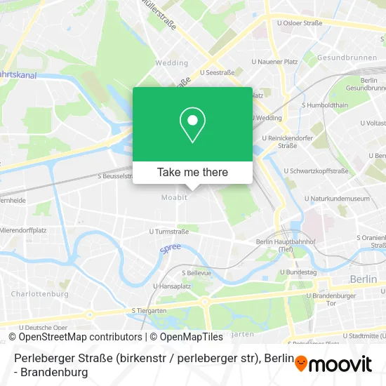 Карта Perleberger Straße (birkenstr / perleberger str)