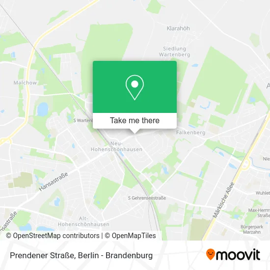 Карта Prendener Straße