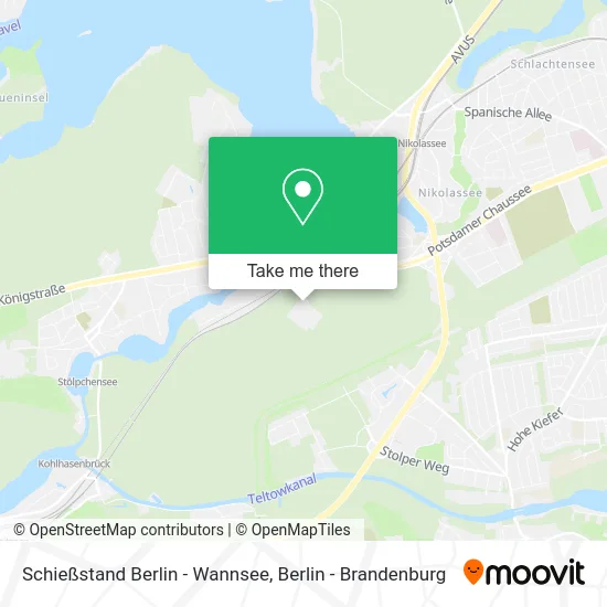 Карта Schießstand Berlin - Wannsee