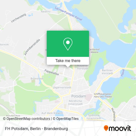 FH Potsdam map