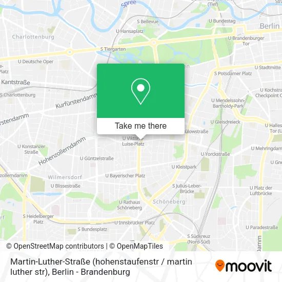 Martin-Luther-Straße (hohenstaufenstr / martin luther str) map