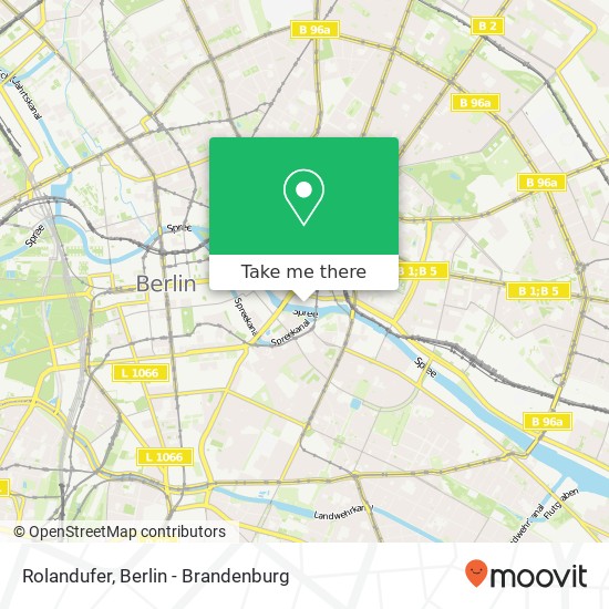 Карта Rolandufer, Mitte, 10179 Berlin