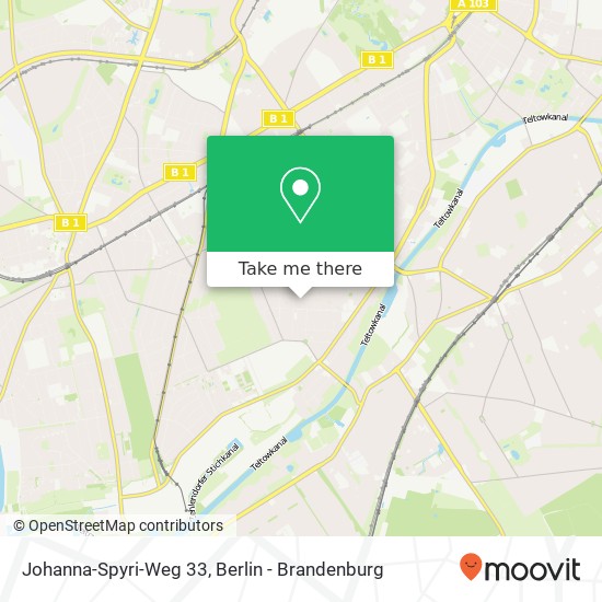 Johanna-Spyri-Weg 33, Lichterfelde, 12205 Berlin map