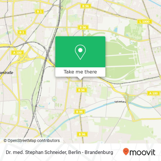 Карта Dr. med. Stephan Schneider, Alt-Tempelhof 24