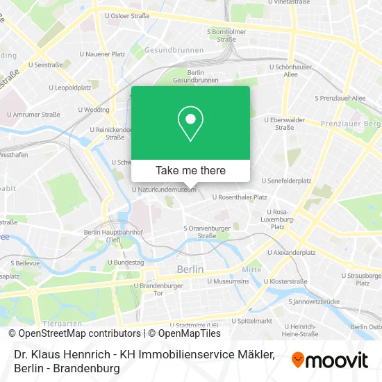 Карта Dr. Klaus Hennrich - KH Immobilienservice Mäkler